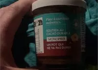Mängden socker i Pâte à tartiner noisettes