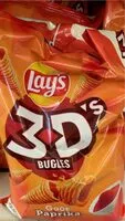 Mängden socker i Lays 3D Bugles Paprika