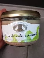 Mängden socker i rillettes de canard