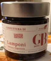 Mängden socker i Confettura di lamponi