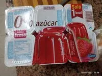 Mängden socker i Gellytina sabor fresa 0%
