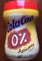 Mängden socker i Cola Cao 0% azúcares