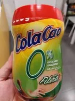 Mängden socker i Cola Cao 0% con fibra