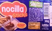Mängden socker i Nocilla Chocoleche Sticks