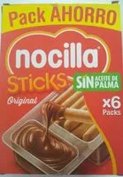 Mängden socker i Nocilla sticks