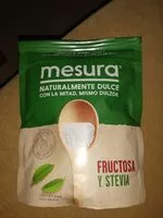 Mängden socker i Edulcorante de fructosa con stevia paquete 250 g