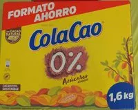 Mängden socker i ColaCao 0% azúcares añadidos