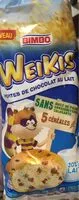 Mängden socker i Weikis Pépites de chocolat au lait