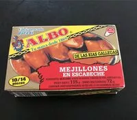 Mängden socker i Mejillones escabeche de las rías gallegas