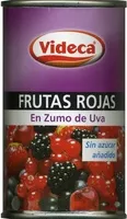 Mängden socker i Mezcla de frutas rojas en zumo de uva "Videca"