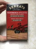 Mängden socker i Ventresca (Filets) Thon Blanco À L'Huile D'Olive