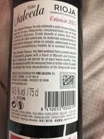 Mängden socker i Rioja crianza 2015