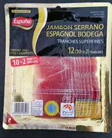 Mängden socker i Jambon Serrano Espagnol 🇪🇸Bodega