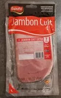 Mängden socker i Jambon cuit