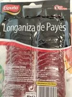 Mängden socker i Longaniza de payes