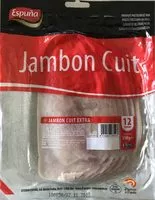 Mängden socker i Jambon cuit