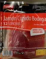 Mängden socker i Jamón curado bodega