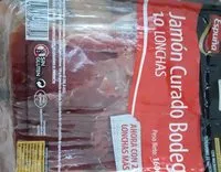 Mängden socker i Jamon curado bodega 10 lonchas