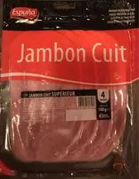 Mängden socker i Jambon cuit