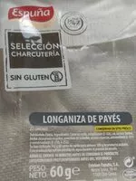 Mängden socker i Longaniza de Payés