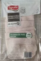 Mängden socker i Pechuga de pavo cocida