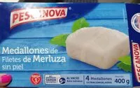 Mängden socker i Medallones de filetes de merluza sin piel
