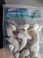 Mängden socker i Langostinos crudos y pelados