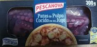 Mängden socker i Patas de pulpo cocido en su jugo