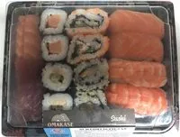 Mängden socker i Sushi surtido