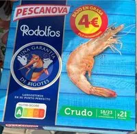 Mängden socker i Langostino crudo