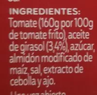 Mängden socker i Tomate frito