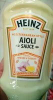Mängden socker i Aioli sauce Mediterranean style