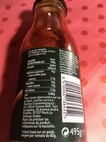 Mängden socker i Sauce tomate à l'huile d'olive