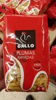 Mängden socker i Pastas Gallo - Plumas Rayadas Paquete 500 G