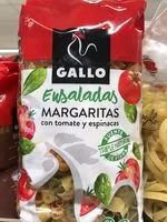 Mängden socker i Ensaladas margaritas con tomate y espinacas