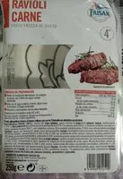 Mängden socker i Ravioli carne