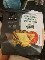Mängden socker i Triangulos con berenjena tomate & calabacin