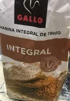 Mängden socker i Harina integral de trigo