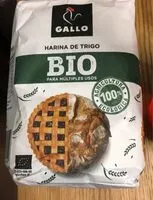 Mängden socker i Harina de trigo bio