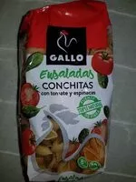 Mängden socker i Ensaladas conchitas con tomate y espinacas
