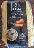 Mängden socker i Fideo nº0 al huevo