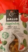 Mängden socker i Helices con tomate y espinacas