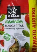 Mängden socker i Gallo ensaladas Margaritas