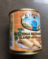 Mängden socker i Yemas de espárragos blancos muy gruesa primera
