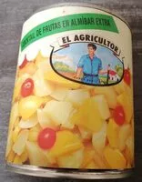 Mängden socker i Cocktail de frutas en almíbar extra