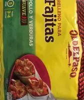 Mängden socker i Relleno para fajitas pollo y verduras asadas
