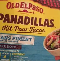 Mängden socker i Kit tacos panadillas sans piment OLD EL PASO