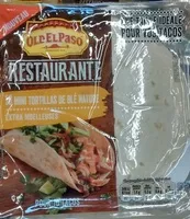 Mängden socker i Restaurante Mini Tortillas de blé nature