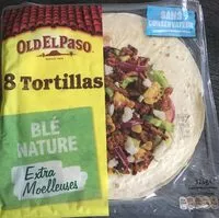Mängden socker i 8 Tortillas - Blé nature
