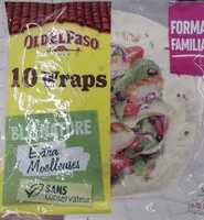 Mängden socker i 10 wrap de blé extra moelleux sans conservateur